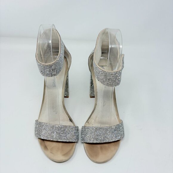 Jeffrey Campbell Lindsay Crystal Rhinestone Sparkle And Shine Heels Size 6.5 - Picture 8 of 12